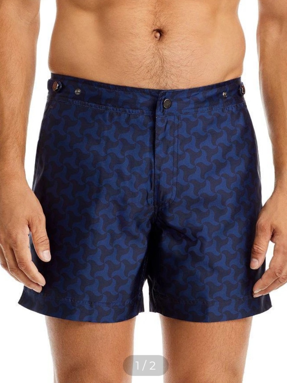 PRINCE & BOND Men’s Elvio Swim Shorts - Blue - 32